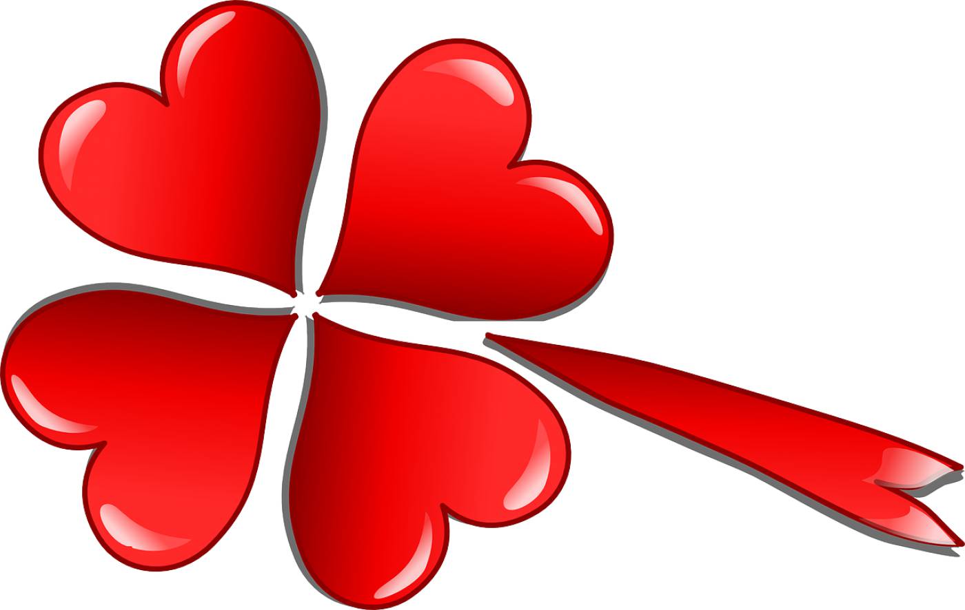 clover trefoil love hearts  svg vector