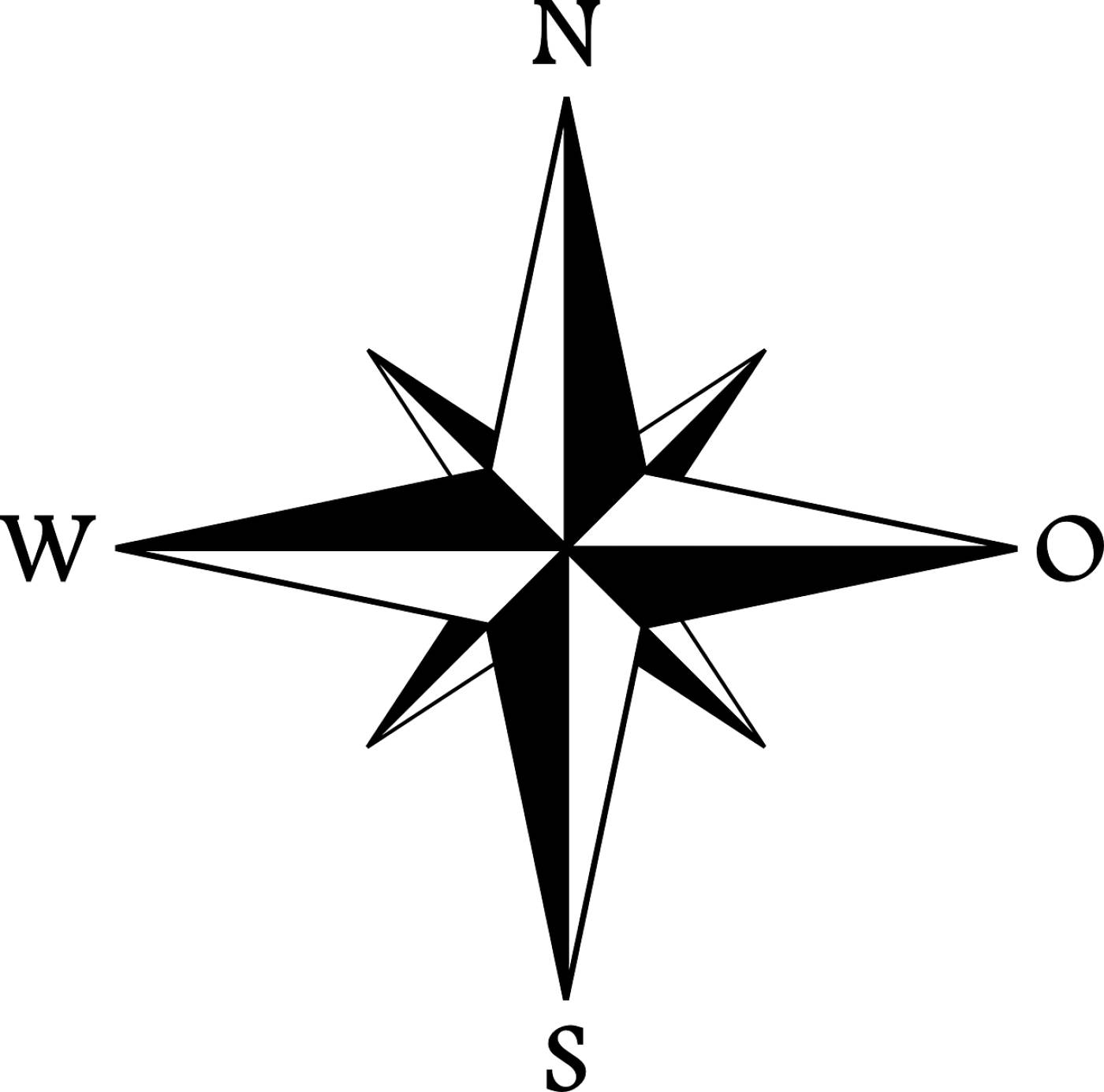 compass north south east west  svg vector