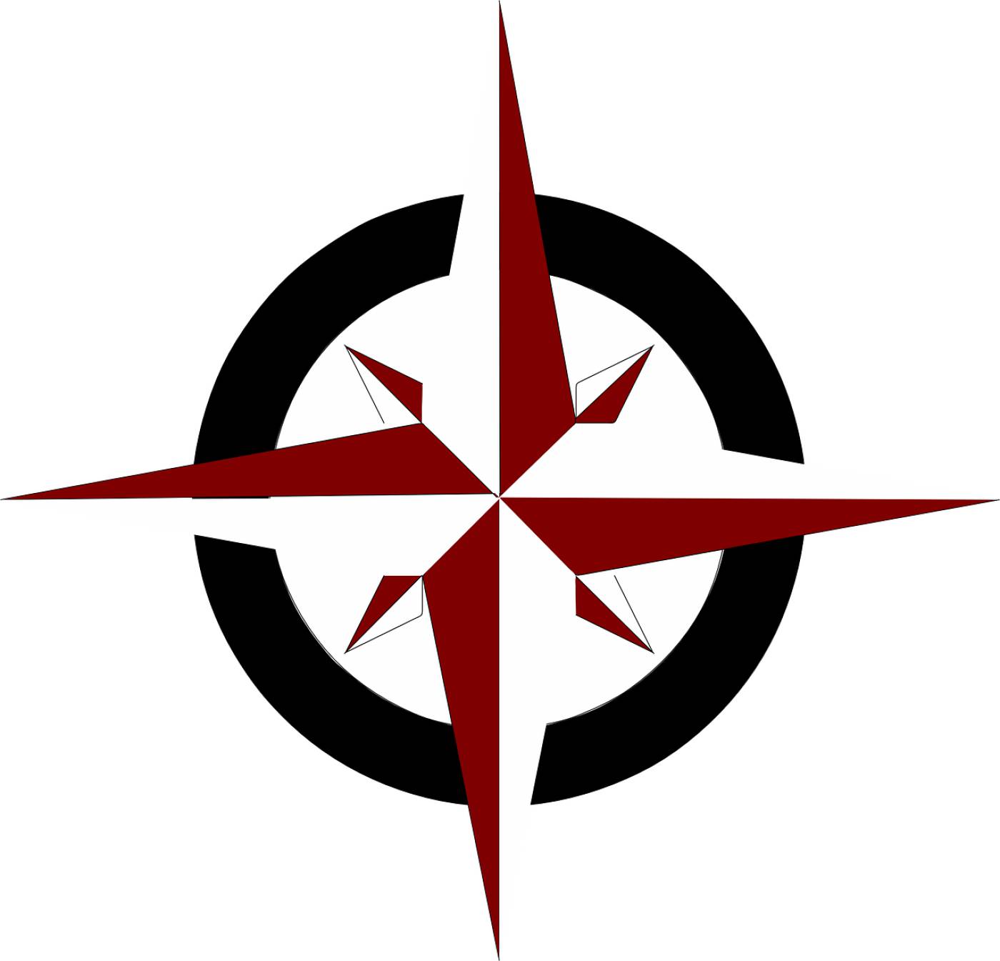 compass rose south north east west  svg vector