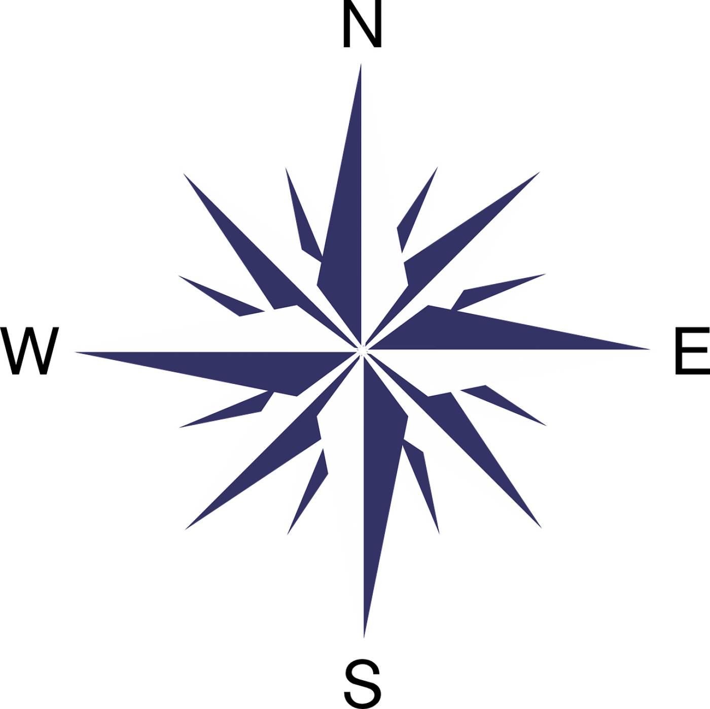 compass rose wind directions  svg vector