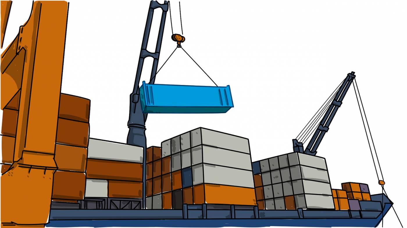 container port load transport  svg vector