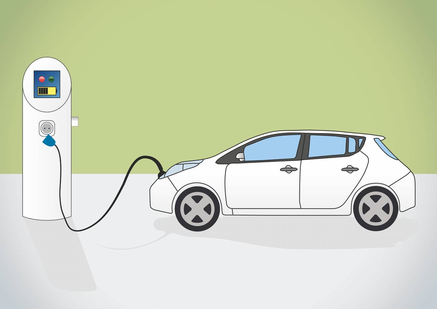 electric car charging station e car  svg vector