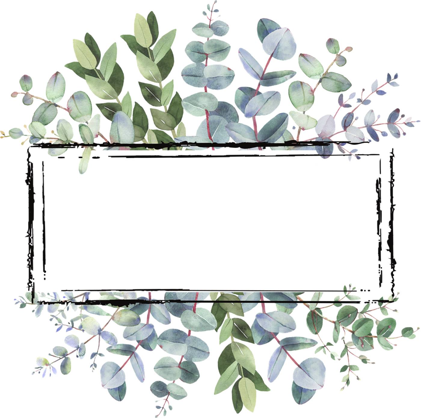 frame leaves decorate cut out  svg vector