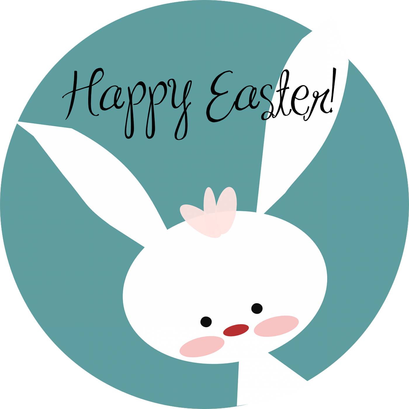 happy easter spring season bunny  svg vector