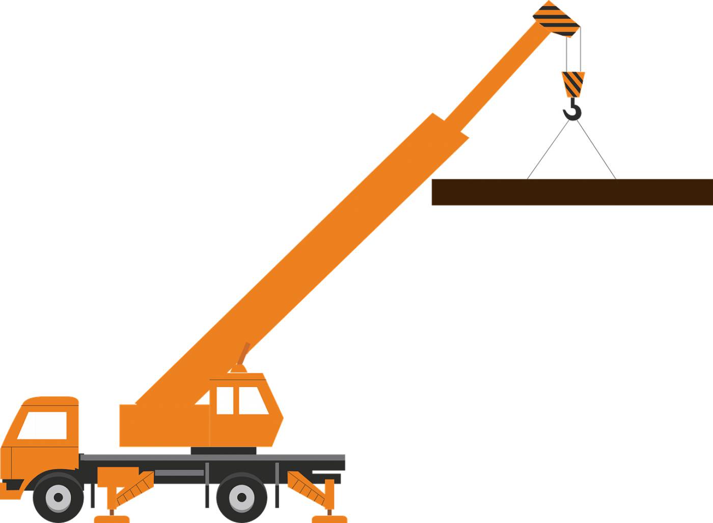 large load crane construction  svg vector