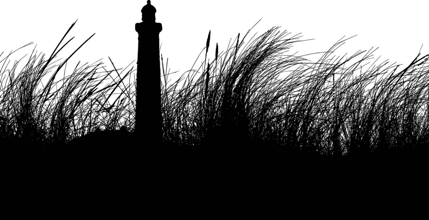 lighthouse grass silhouette  svg vector