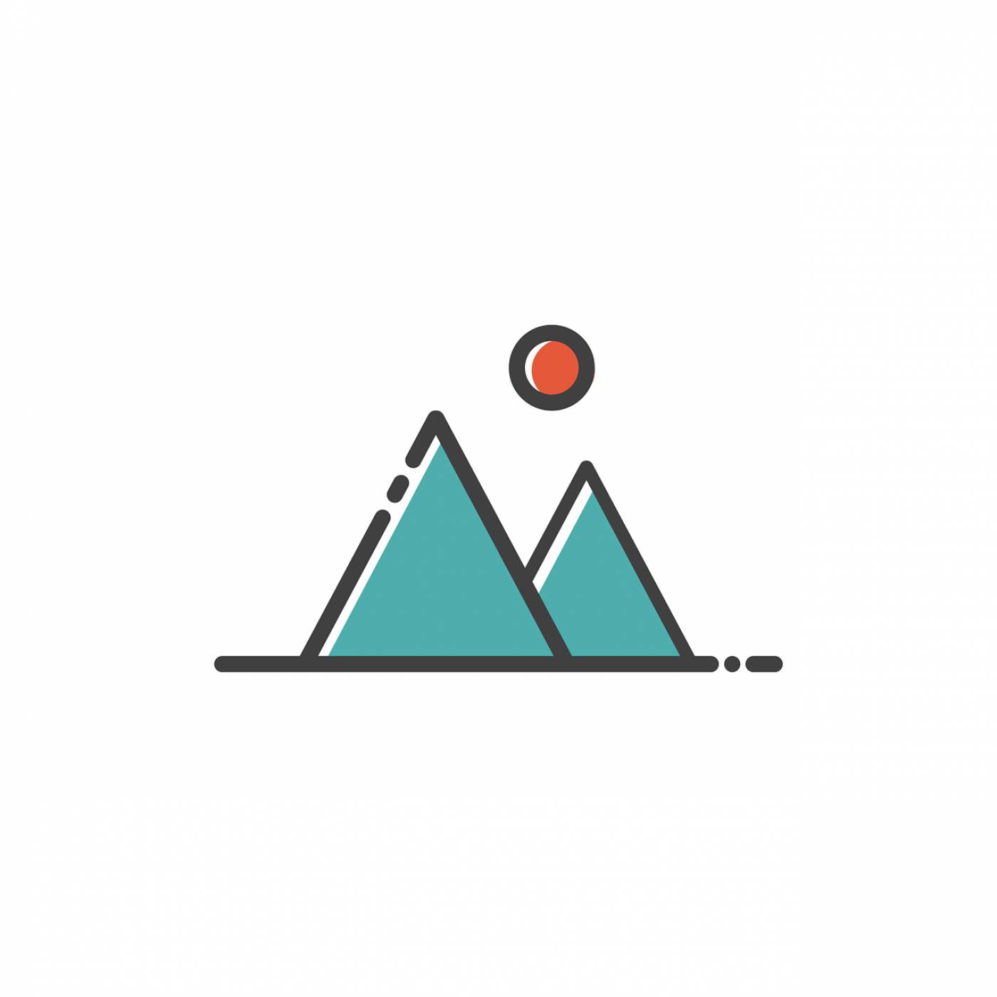 mountain icon sign design symbol  svg vector