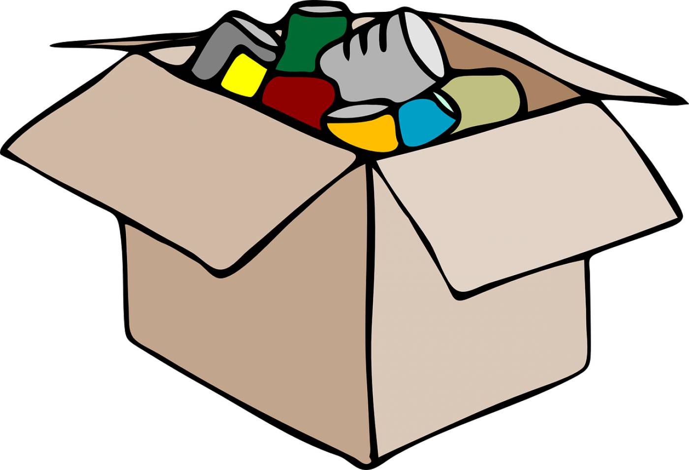 packing box storage open full  svg vector