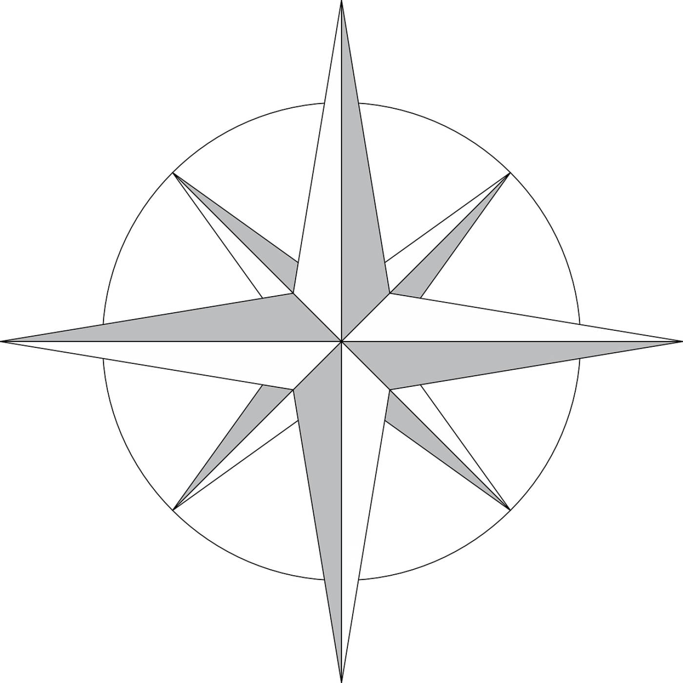 star compass decoration christmas  svg vector