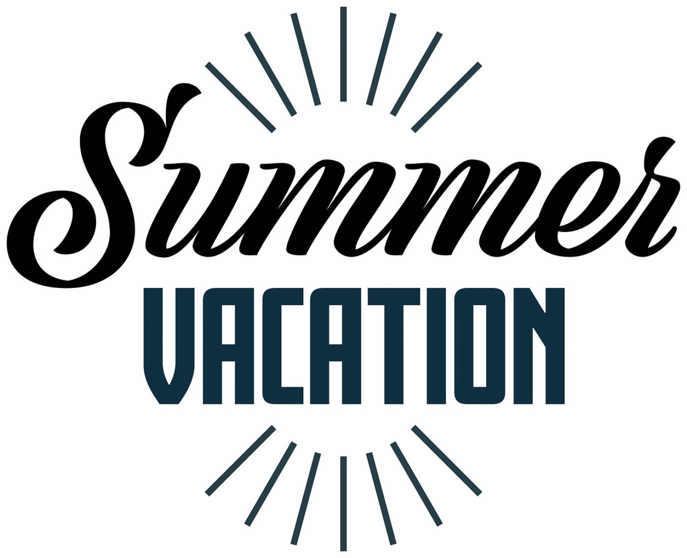 summer vacation sticker logo text  svg vector
