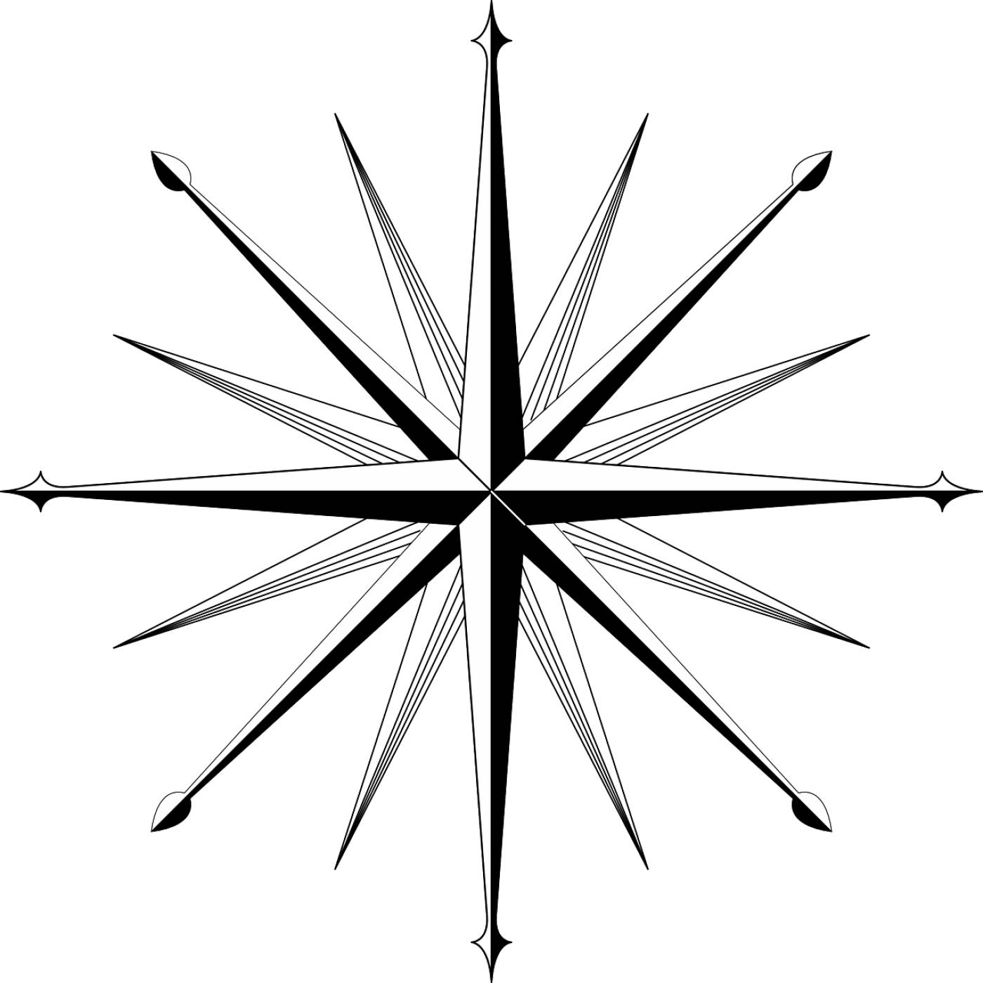 wind rose compass direction  svg vector