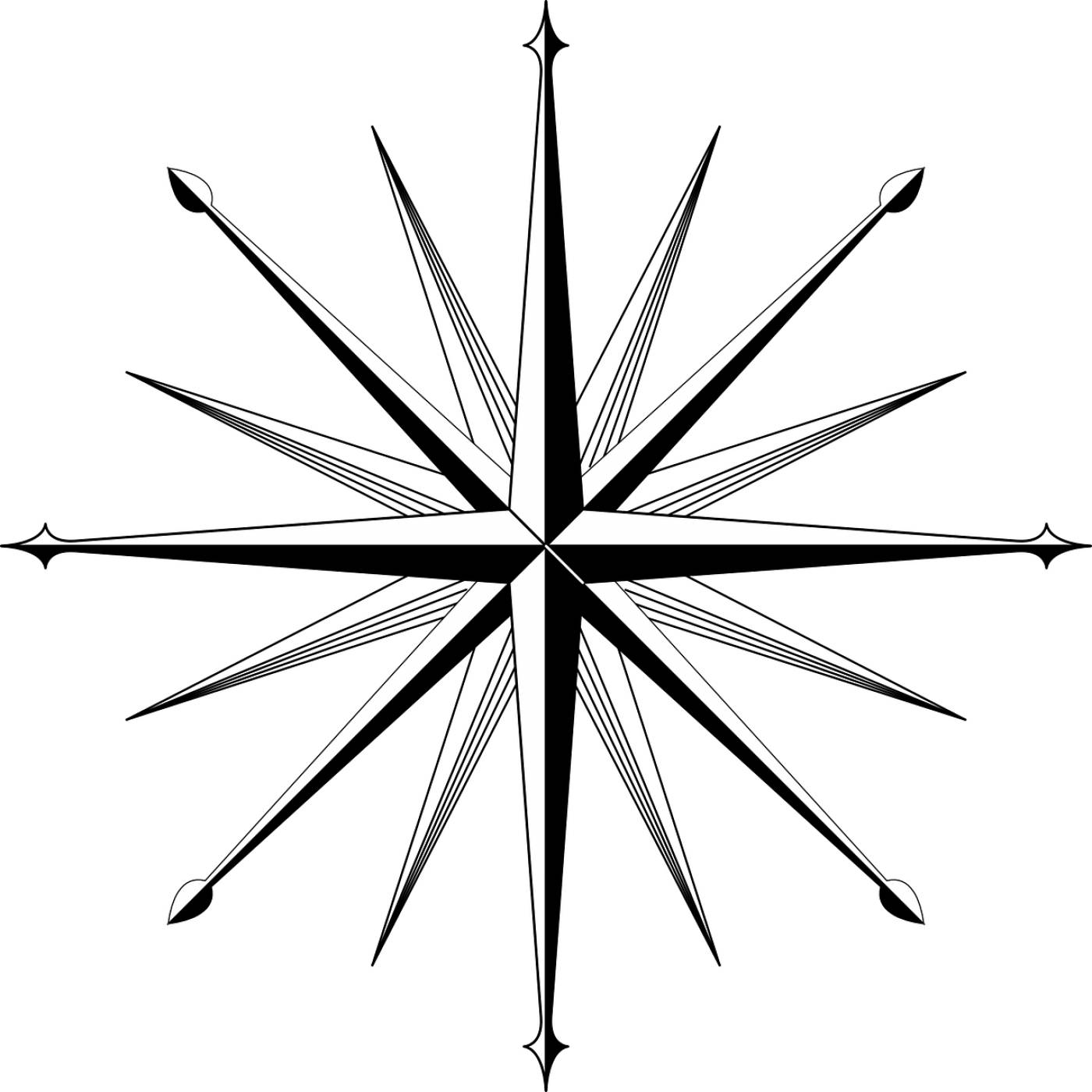 wind rose compass direction  svg vector