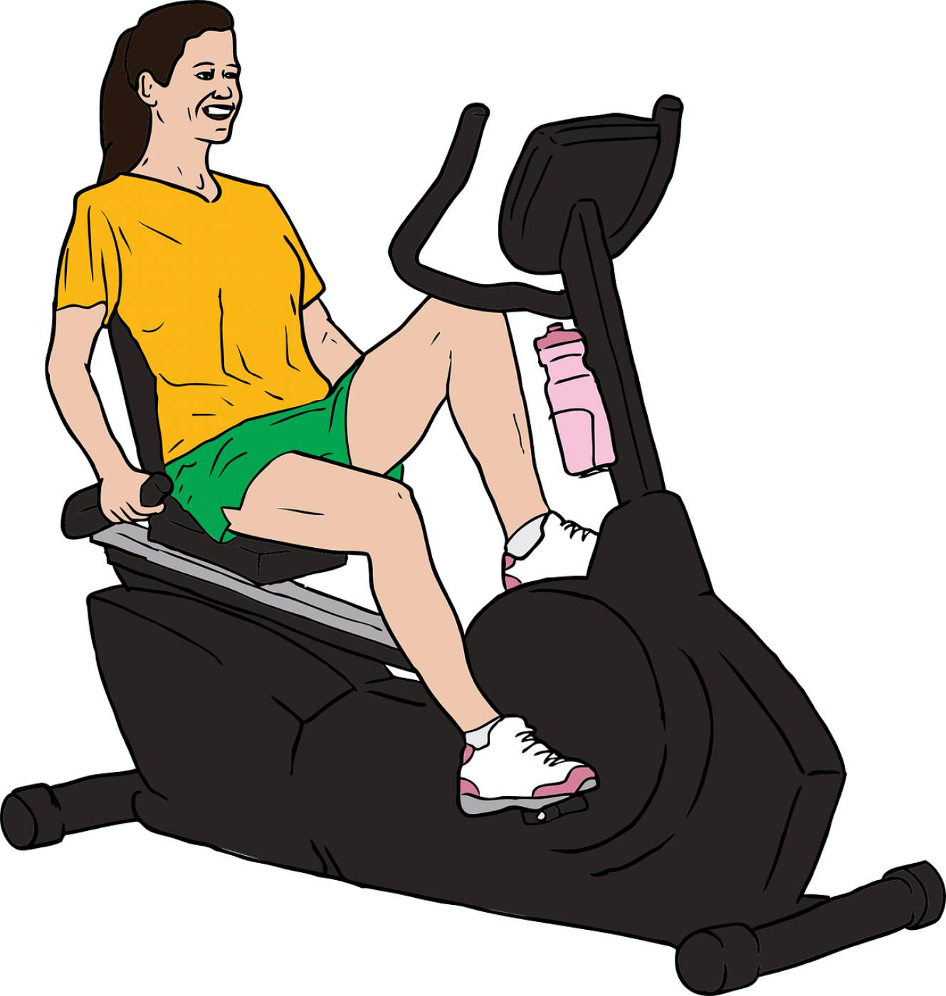 woman exercising biking fitness  svg vector