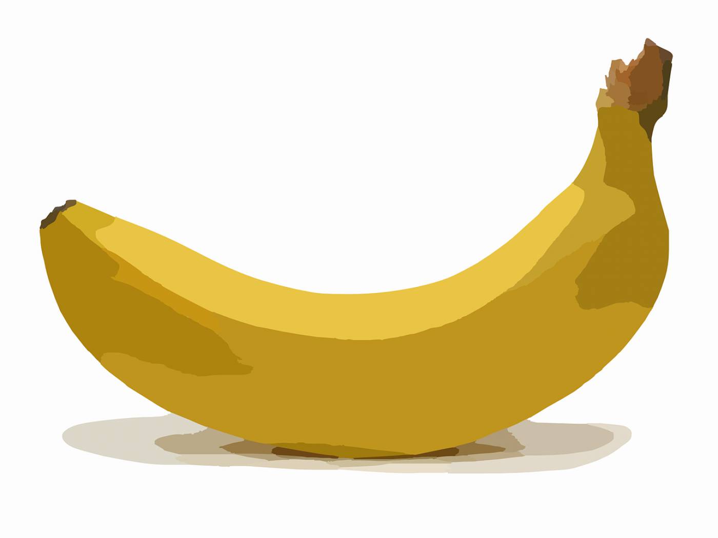 banana fruit bent yellow tropical  svg vector