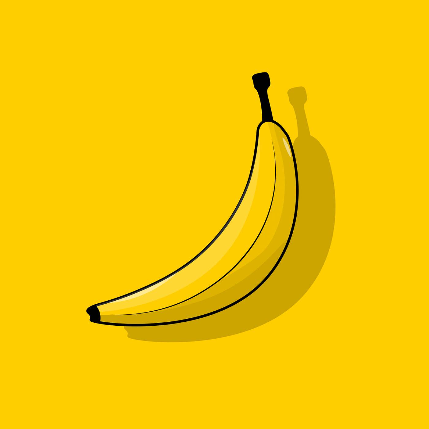 banana fruit icon yellow food  svg vector