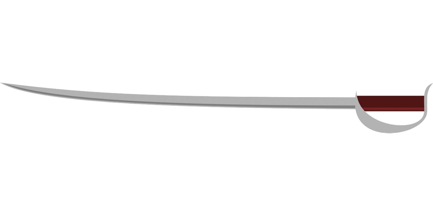 cutlass sabre scimitar sword blade  svg vector