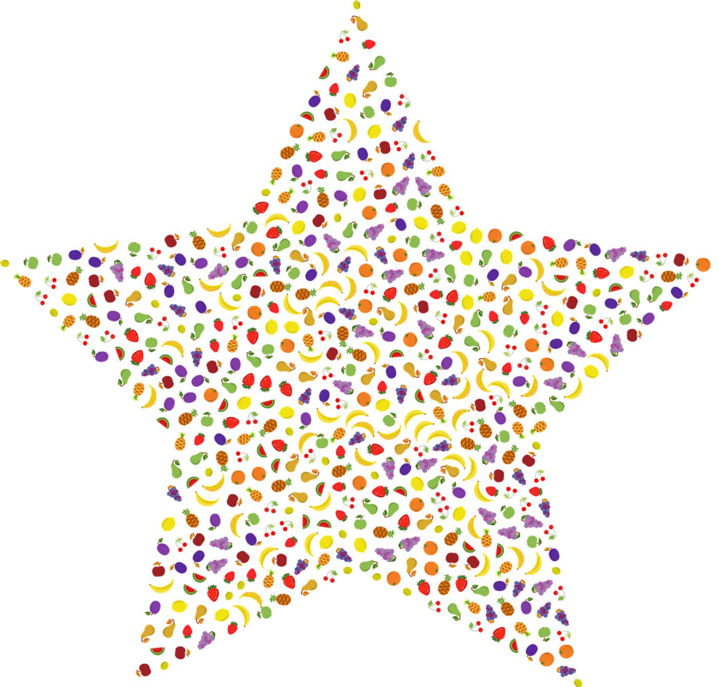 fruit star shape abstract  svg vector