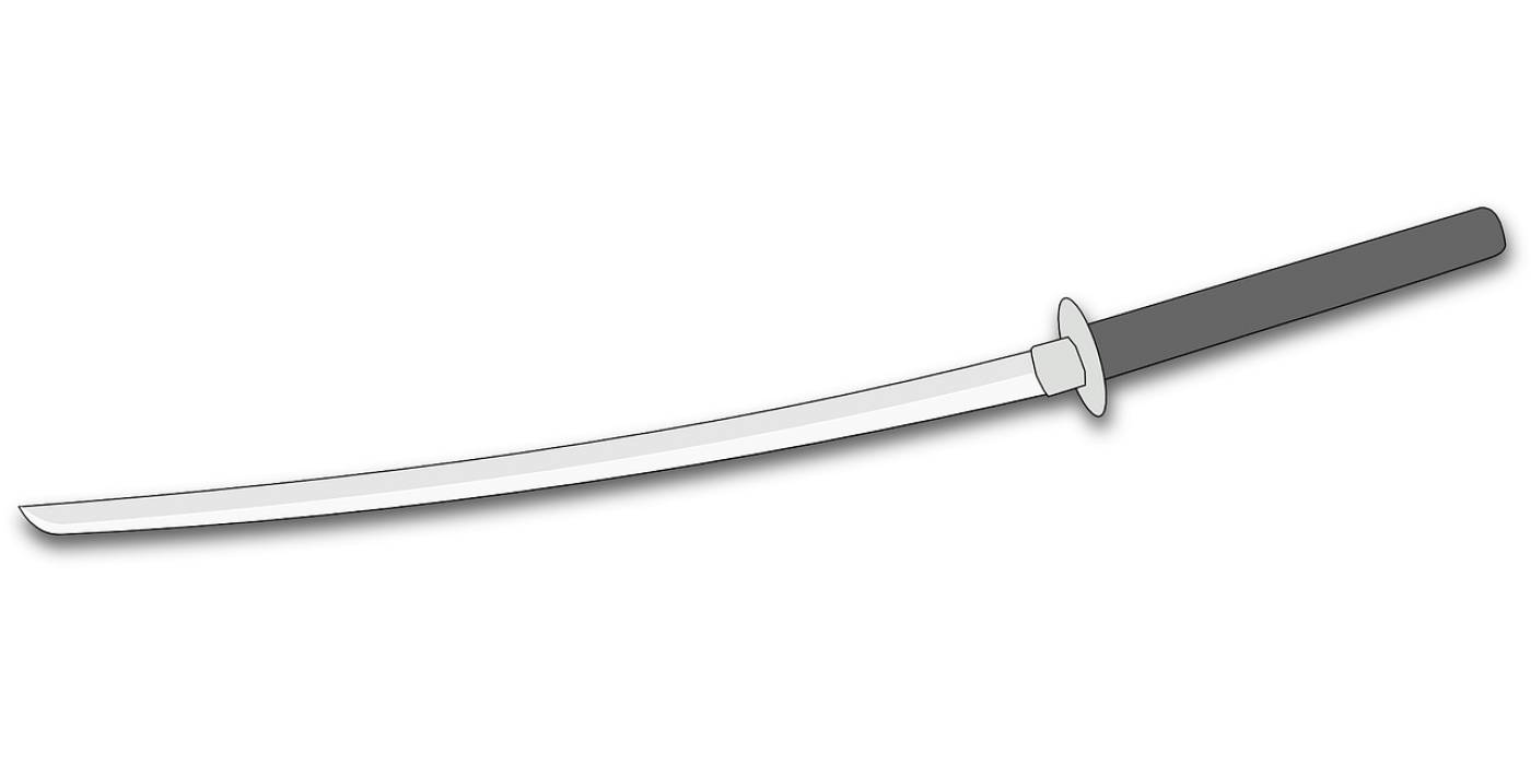 katana ninja sword weapon blade  svg vector