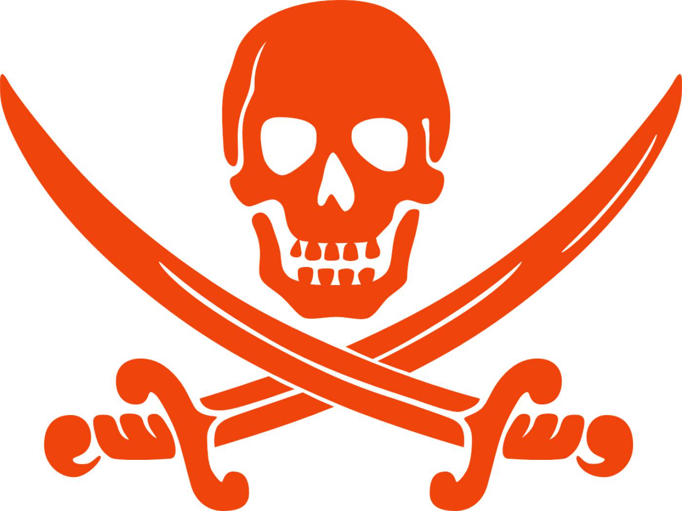 skull pirate bone danger death  svg vector