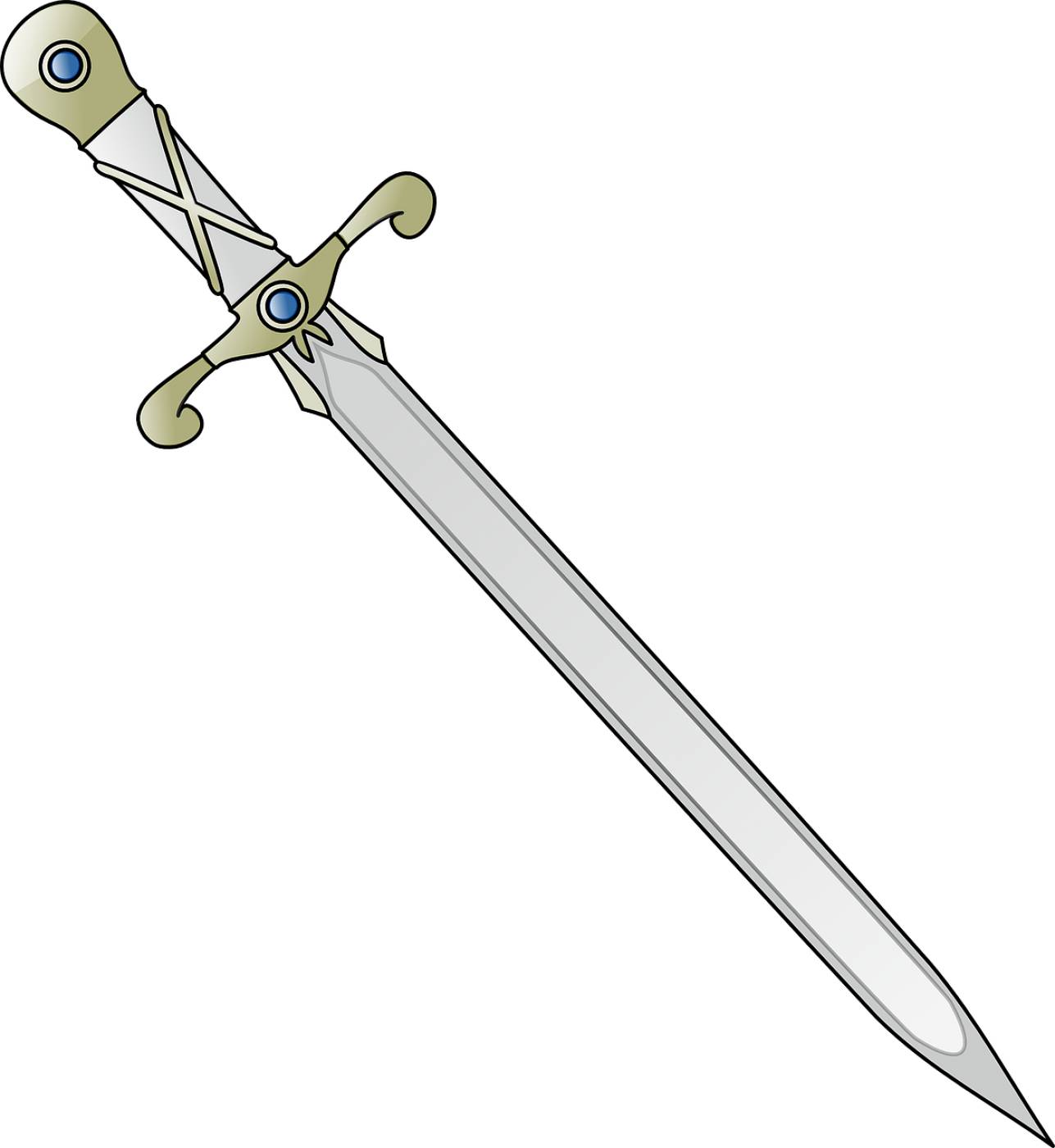 sword blade weapons weapon steel  svg vector
