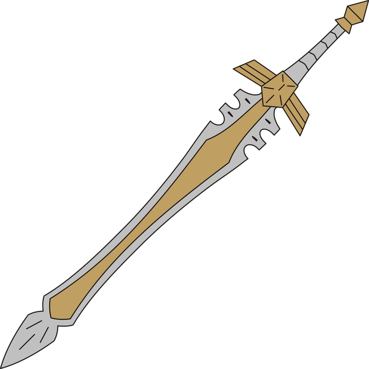 sword weapon knighthood symbol  svg vector