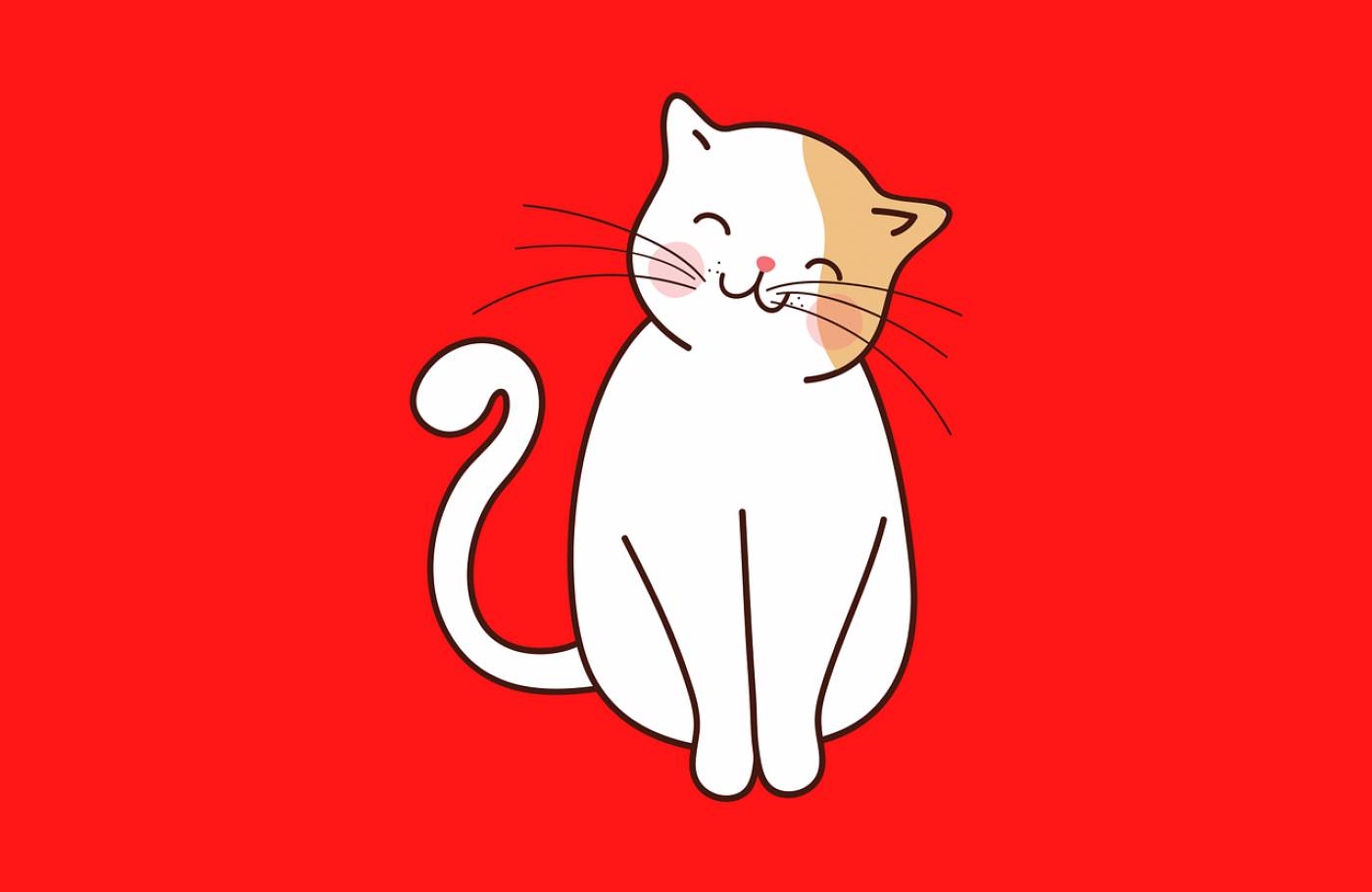 cute cat animal forest cartoon  svg vector
