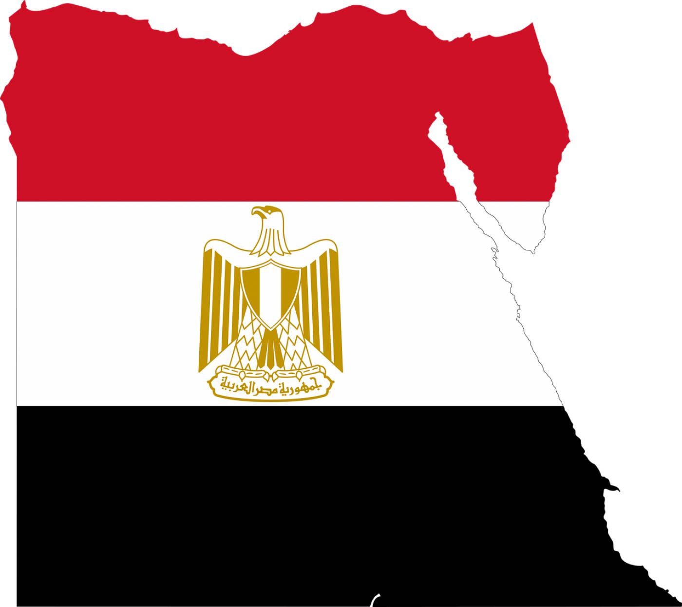 egypt flag map borders country  svg vector