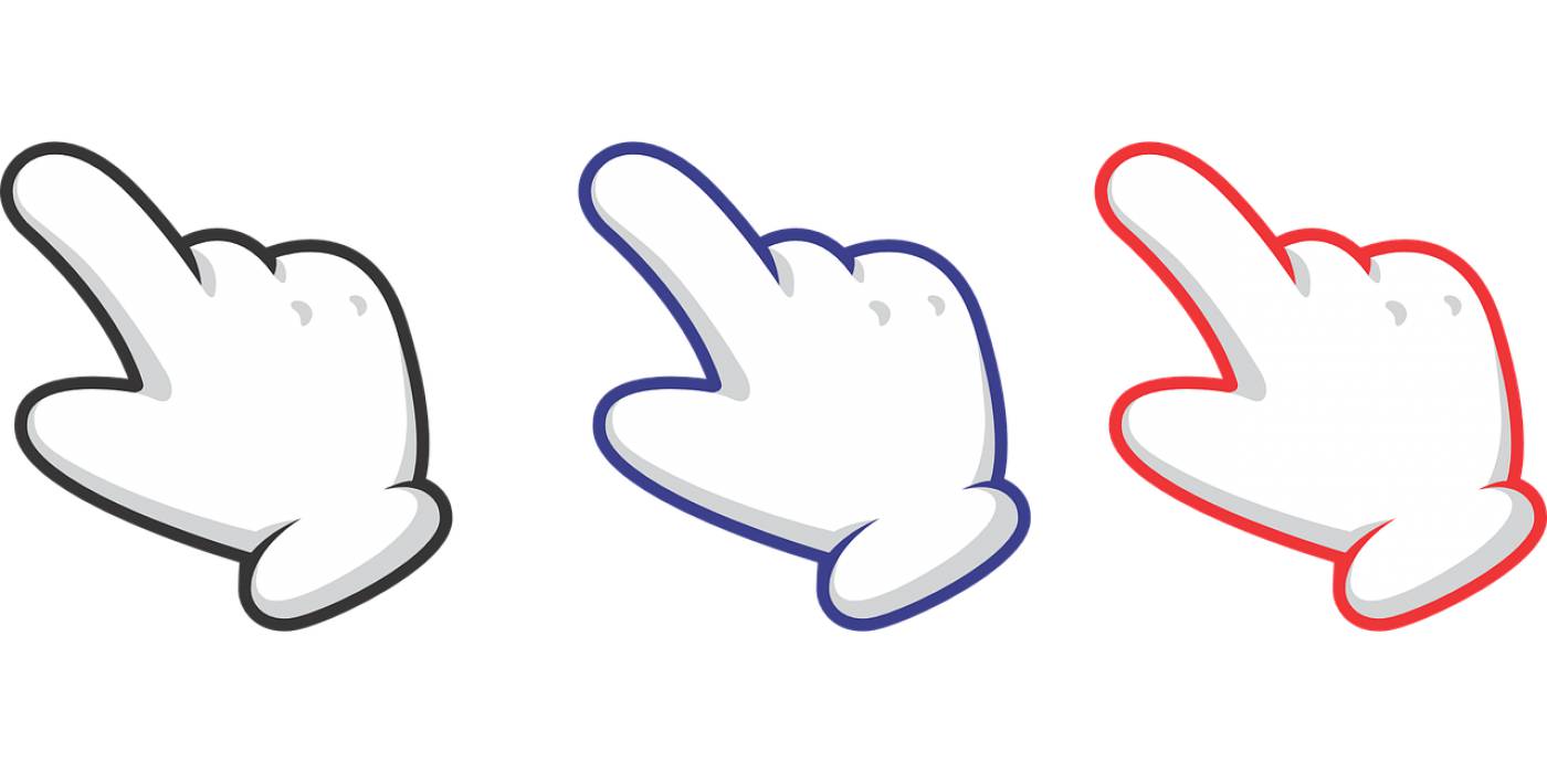 finger cursor hand pointer  svg vector