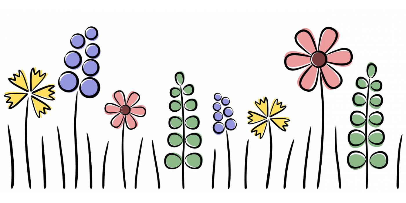flower meadow background decoration  svg vector