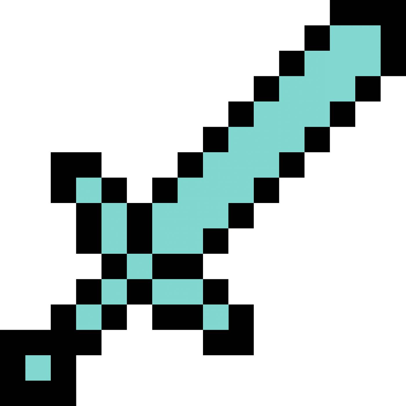minecraft blocks sword gaming  svg vector