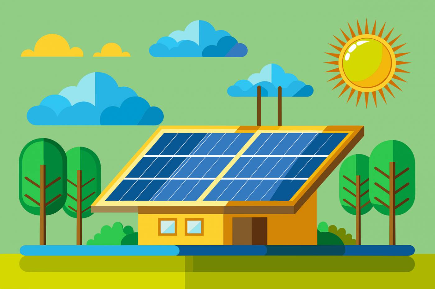 solar panels renewable energy  svg vector