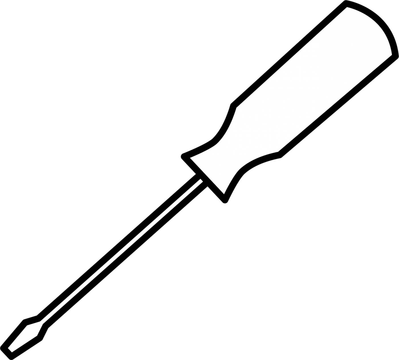 tool screwdriver outlines  svg vector
