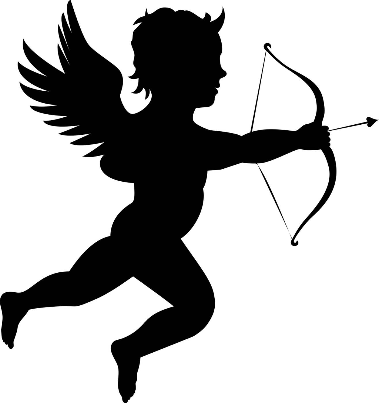 angel arrow bow cartoon cherub  svg vector