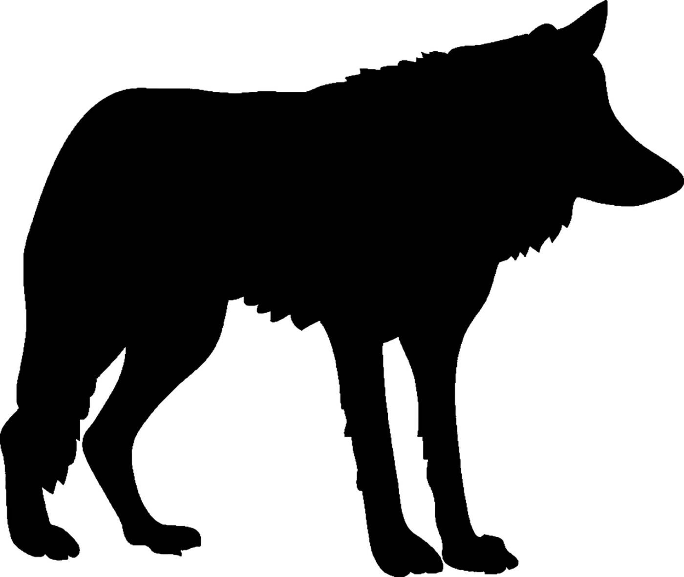 animal canis lupus predator  svg vector
