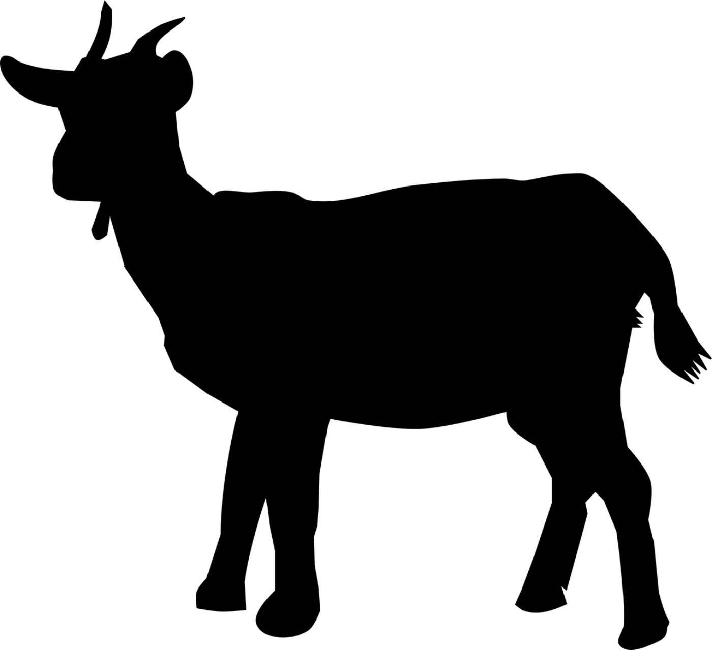 animal goat nature silhouette goat  svg vector