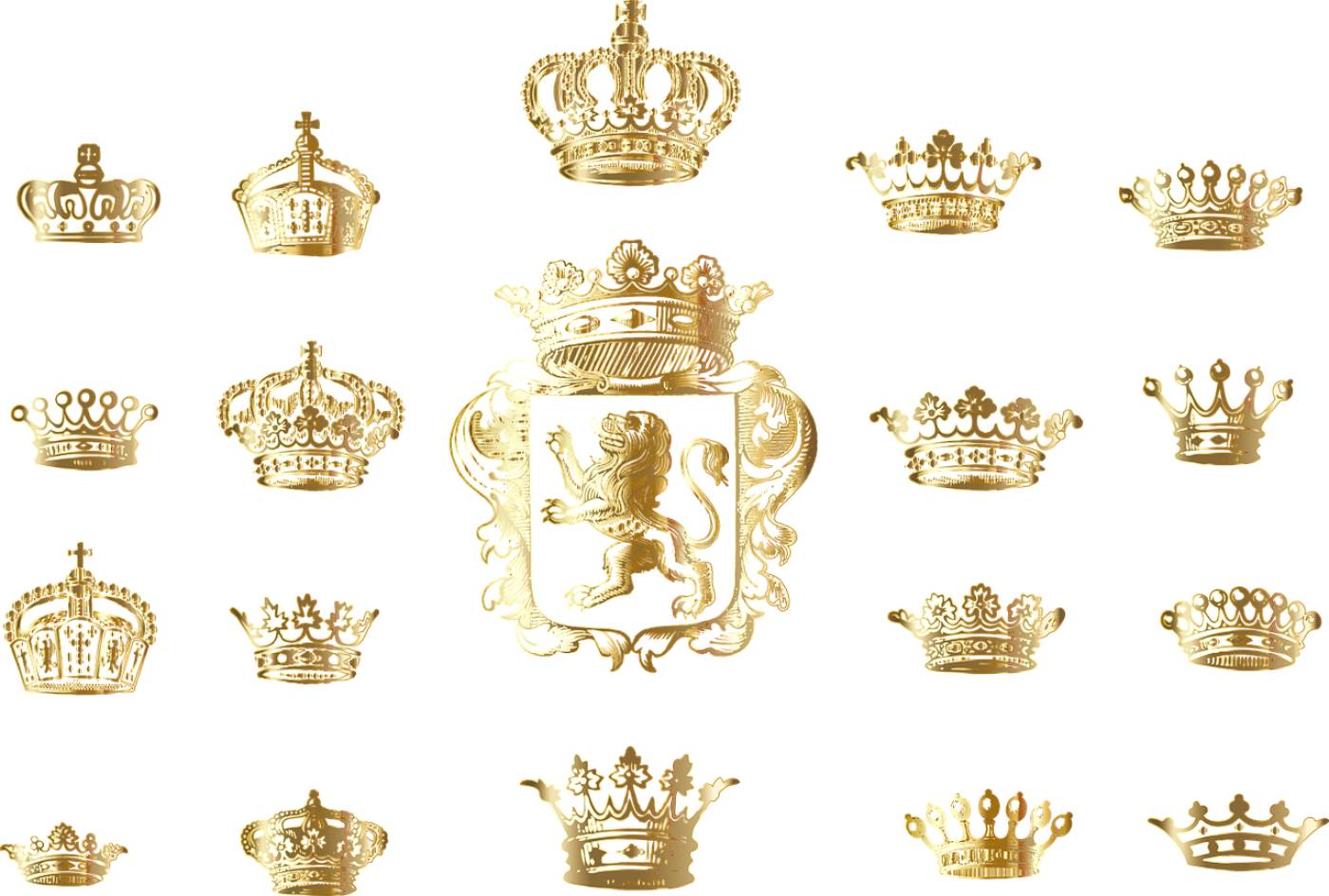 crown silhouette gold king royal  svg vector