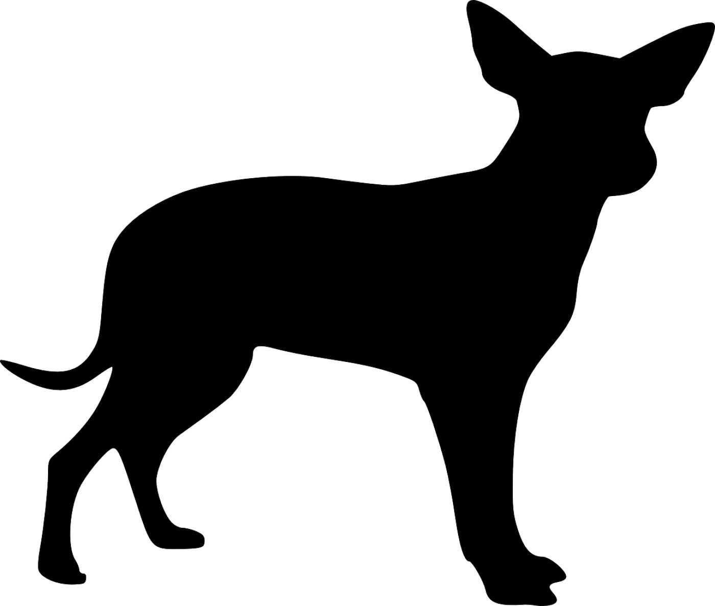 dog puppy animal black silhouette  svg vector