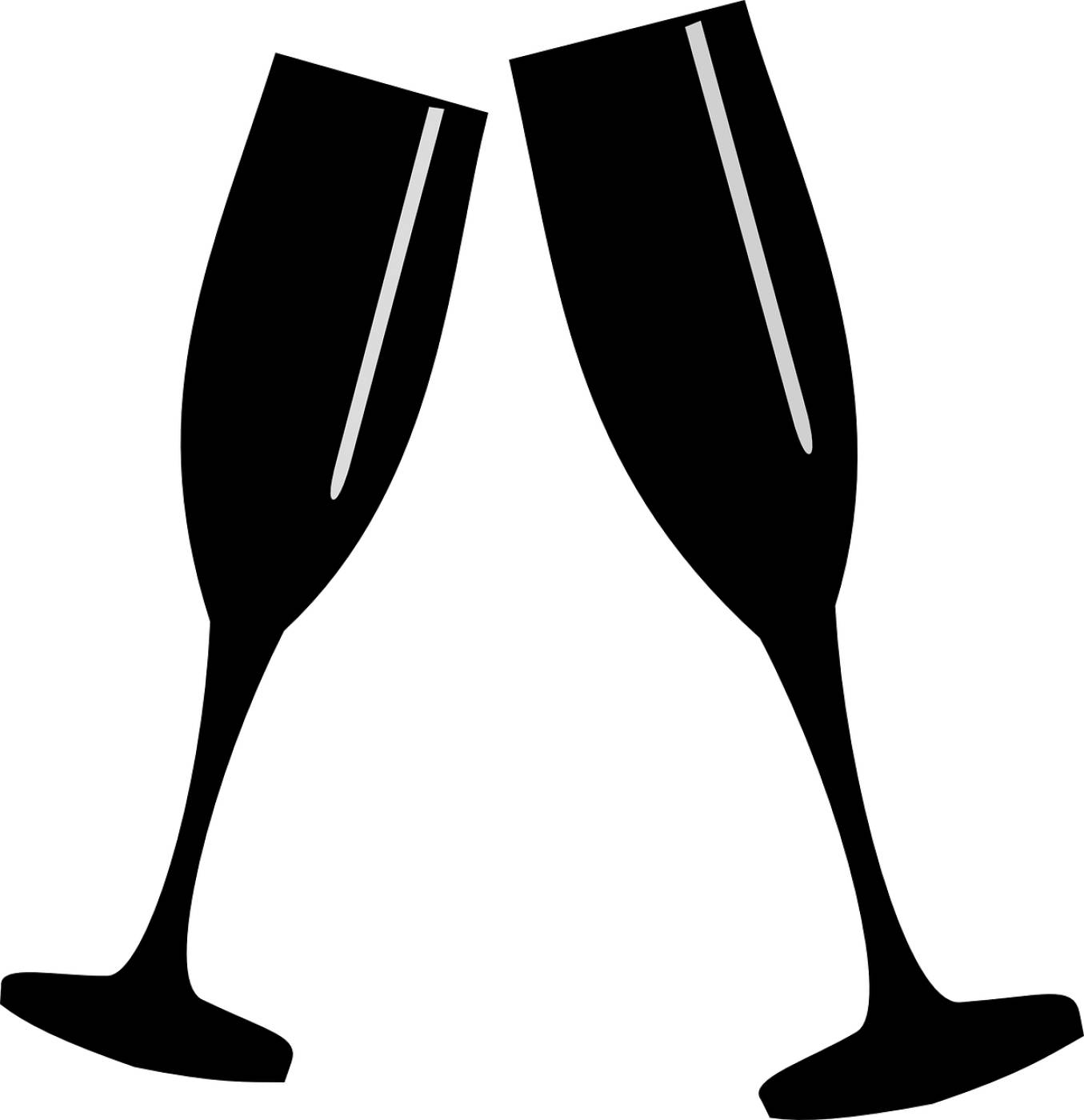 glasses champagne toast celebration  svg vector