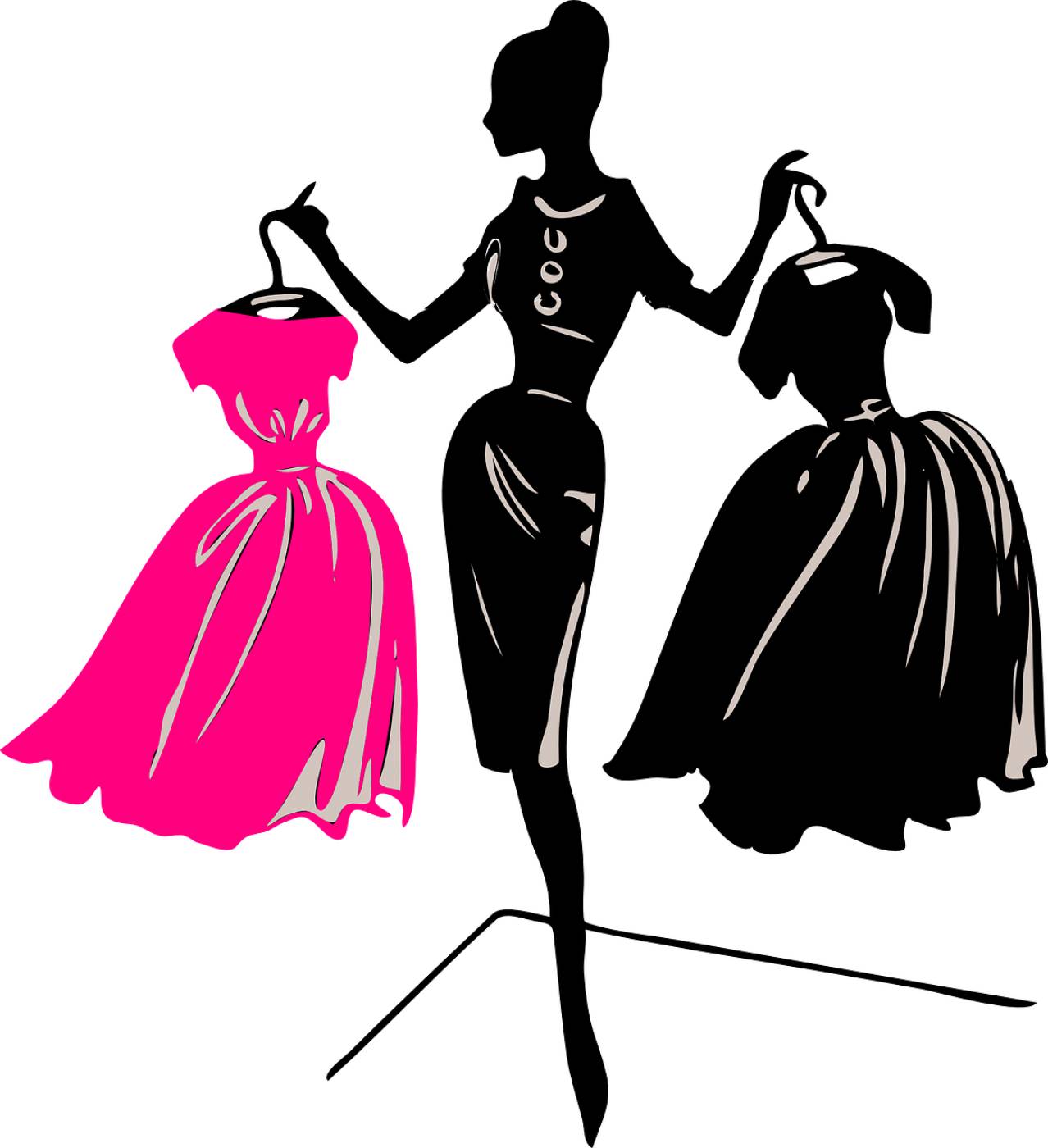mannequin fashion female clothing  svg vector
