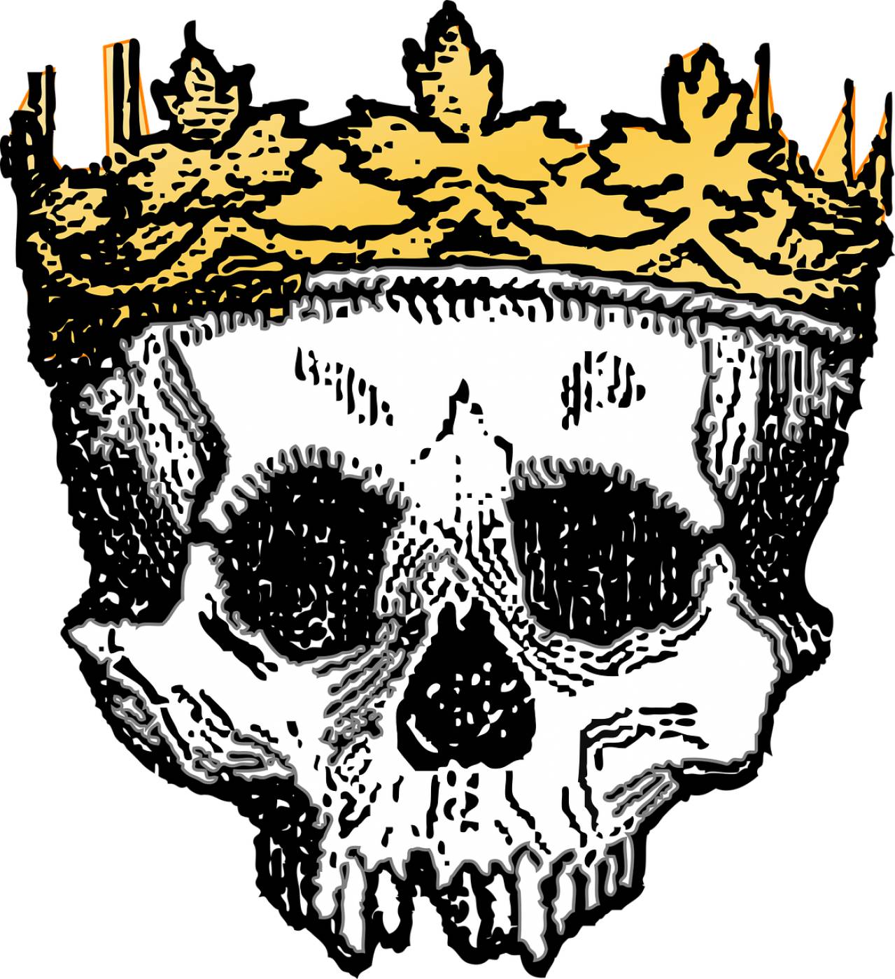 crown dead death king skeleton  svg vector