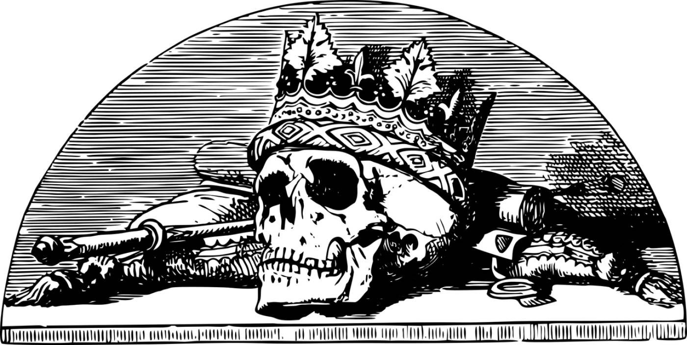skull with crown skull crown death  svg vector