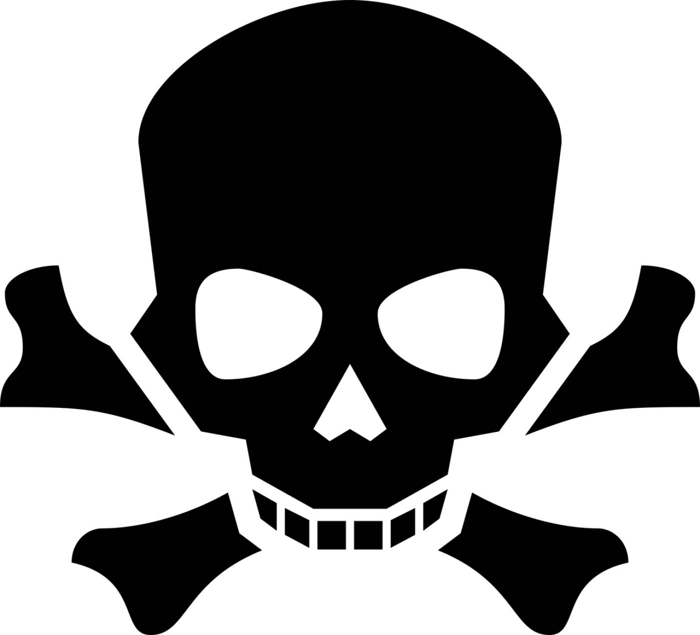 bones danger death pirate  svg vector