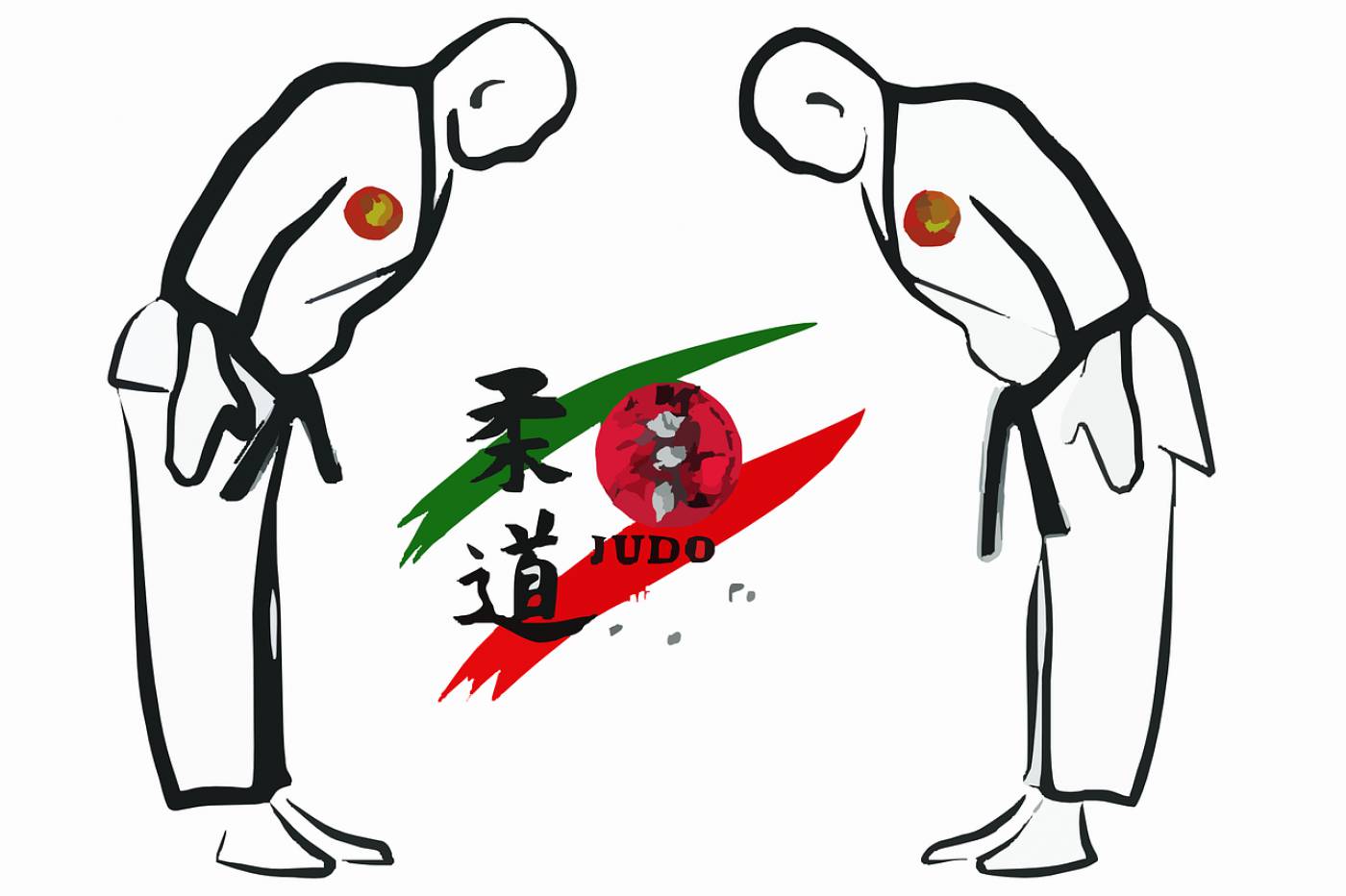 bow martial arts obeisance judo  svg vector