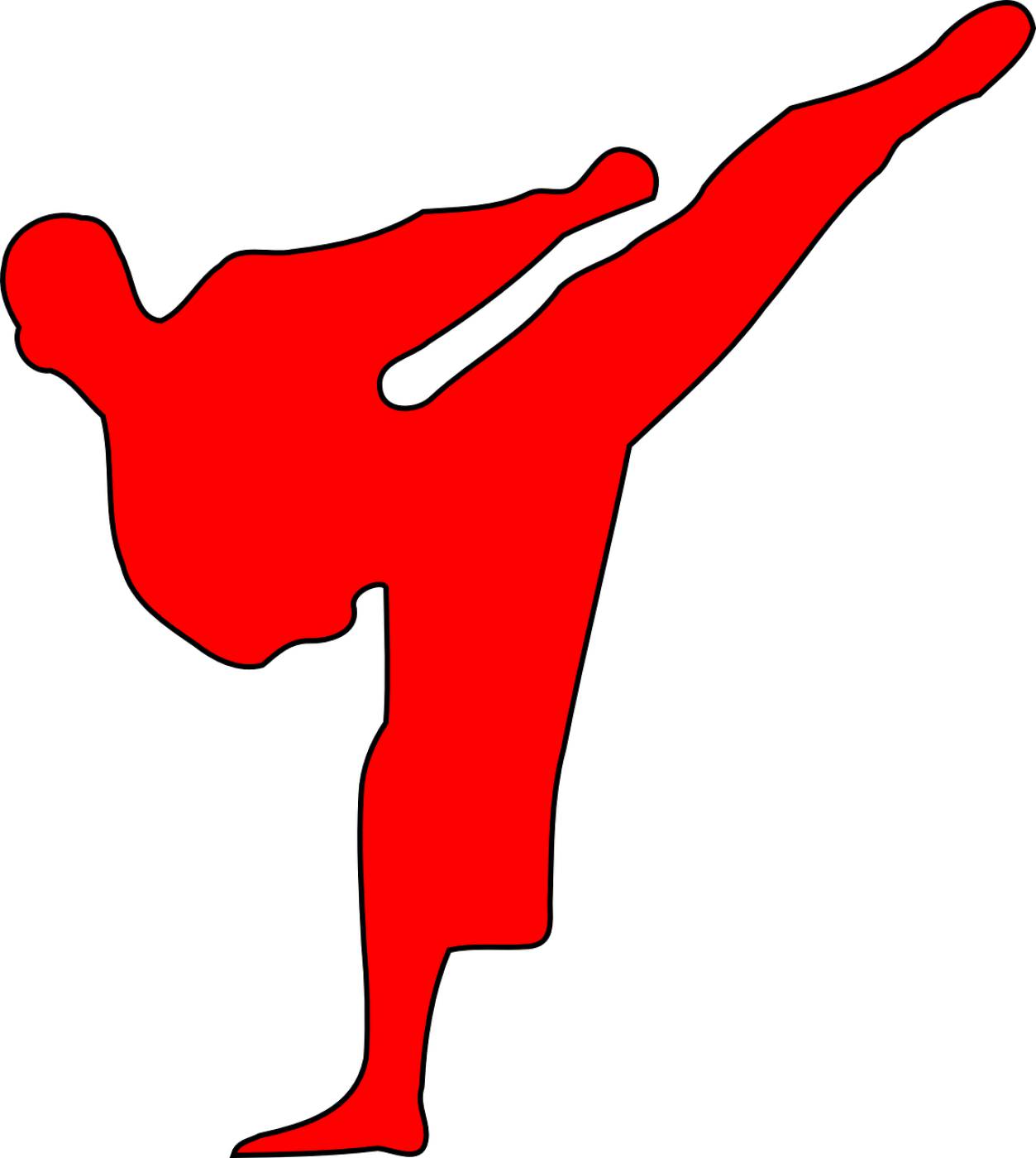 martial arts red fight karate  svg vector