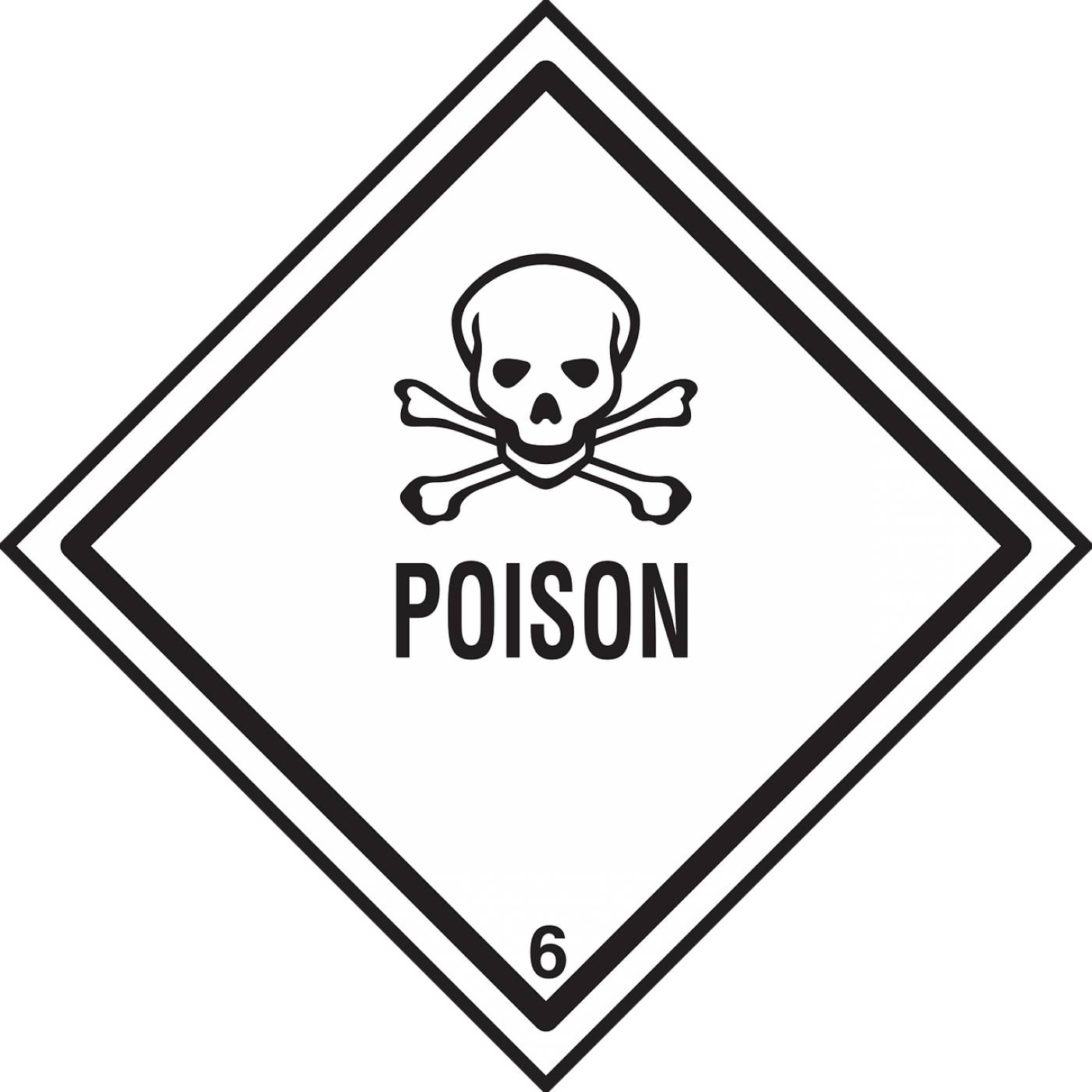 warning poison danger information  svg vector