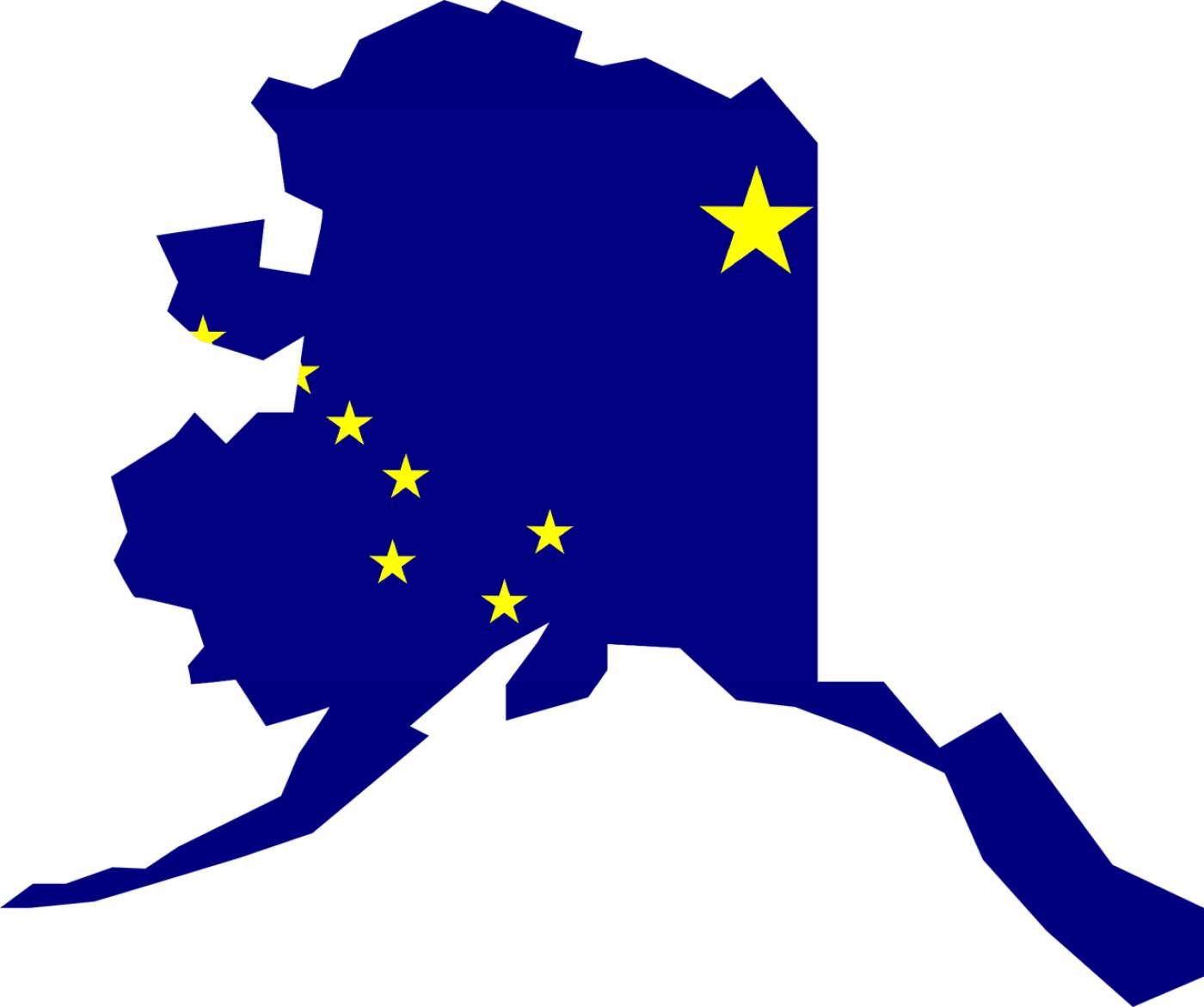 alaska map flag usa geography  svg vector