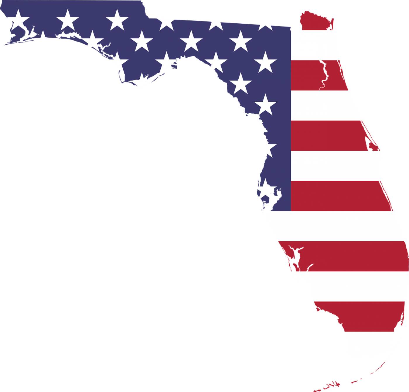 america flag florida art border  svg vector
