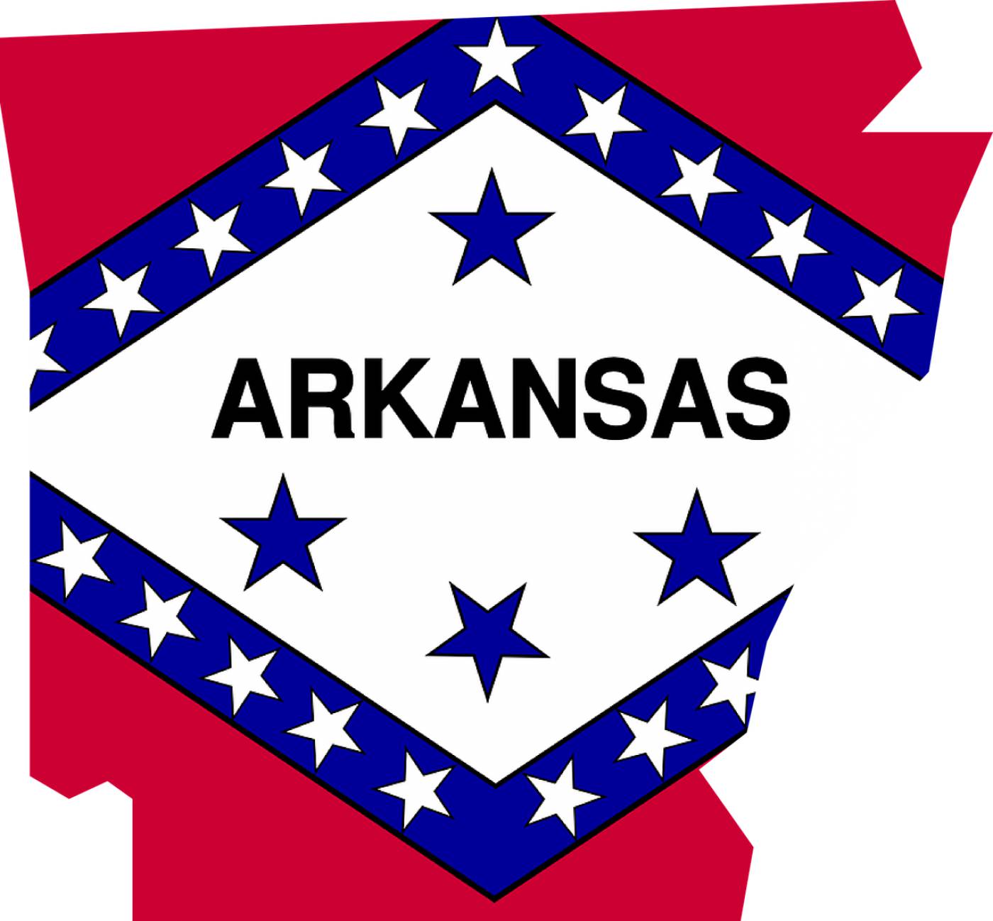 arkansas flag map usa america  svg vector