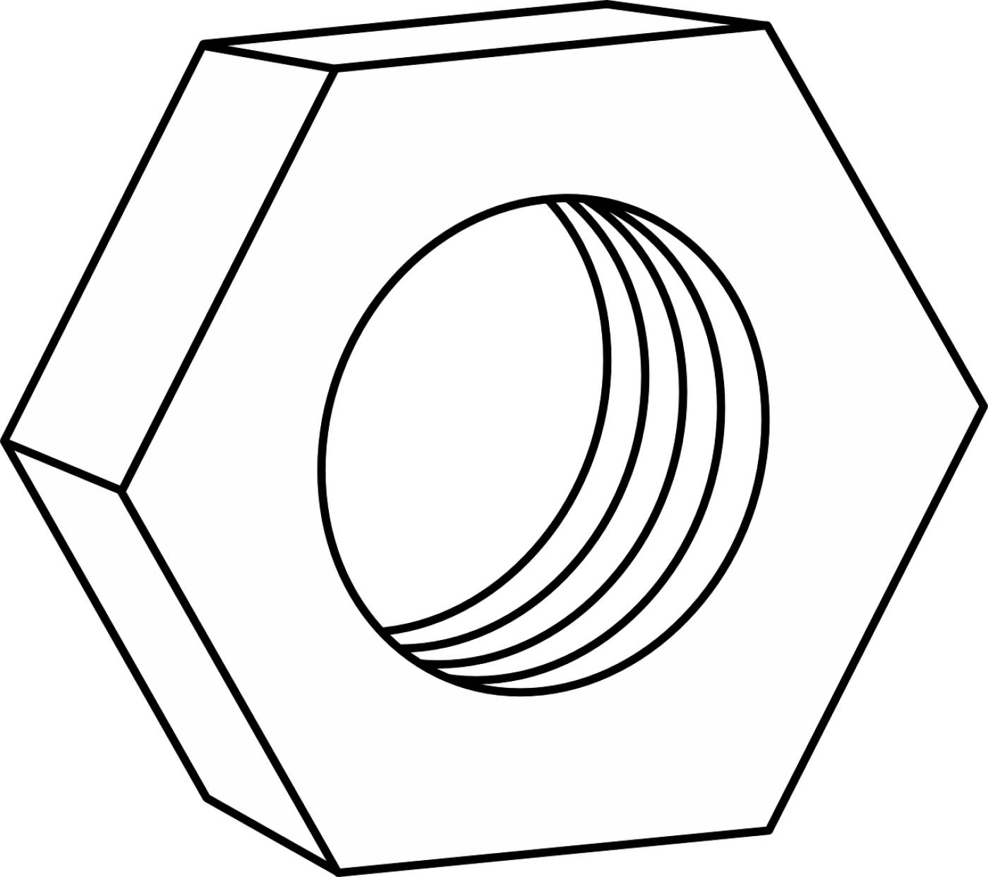 bolt nut screw metal  svg vector