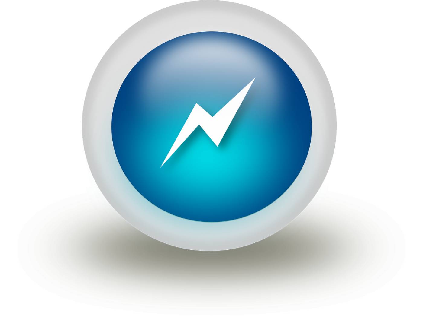 button energy lightning power  svg vector